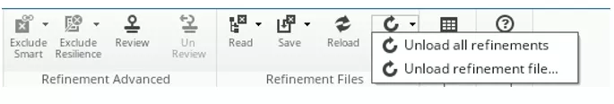 Unload refinement files